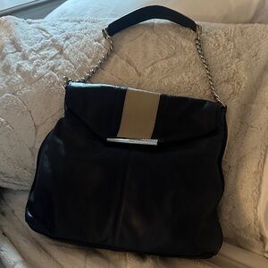 Elegant Black and Tan Women's Bag
